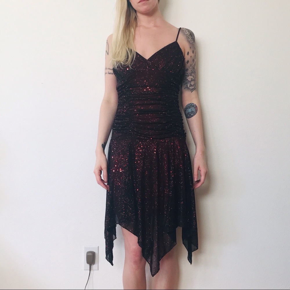 ☀️SALE☀️Red sparkle evening gown dress.